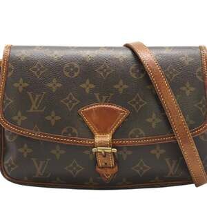 LOUIS VUITTON Monogram Sologne M42250 Shoulder Bag in Brown Coated Canvas for...